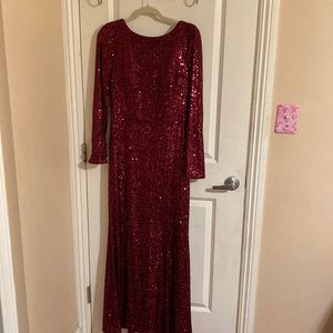 Red sequin gown- Eliza J